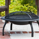 29" Fire Pit with Folding Legs, $33